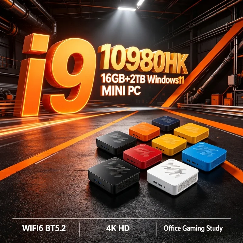 Home Office Windows 11 - Multicolored Mini PC Core I9‑10980HK Windows11