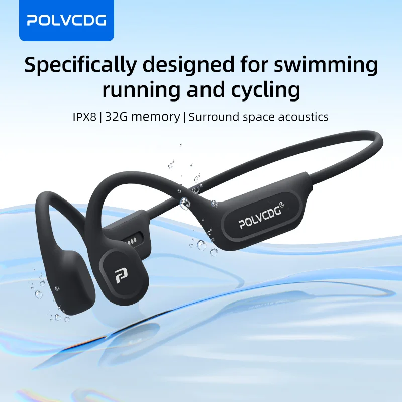 Home Office Headset - POLVCDG X9 Bone Conduction Earphones 32G