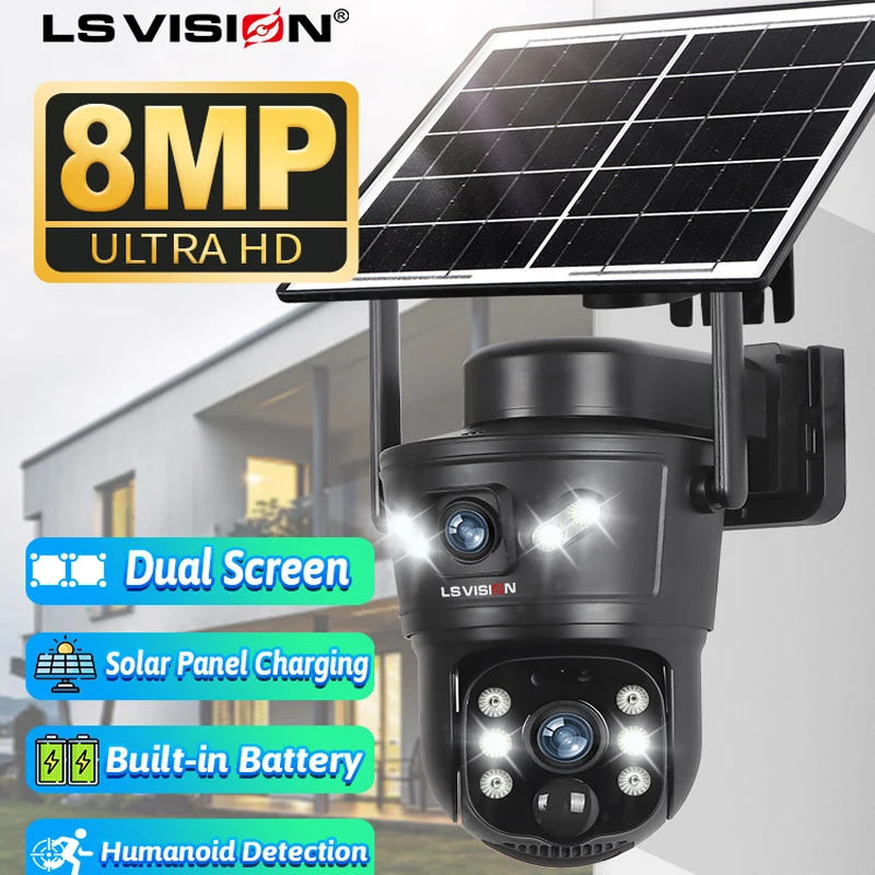 Home Office Zoom - LS VISION 8MP 4G Solar Camera