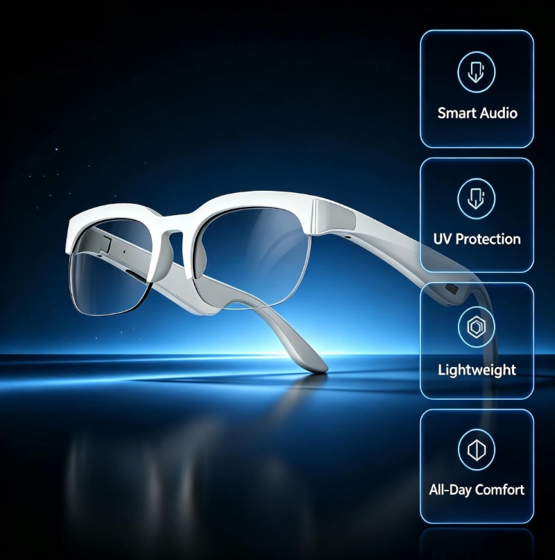 Home Office Headset - 2026 XG89 Real-Time AI Translator Sunglasses