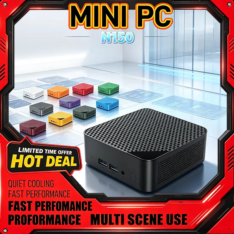 Home Office Windows 11 - 13‑Color Intel Core N150 Mini PC