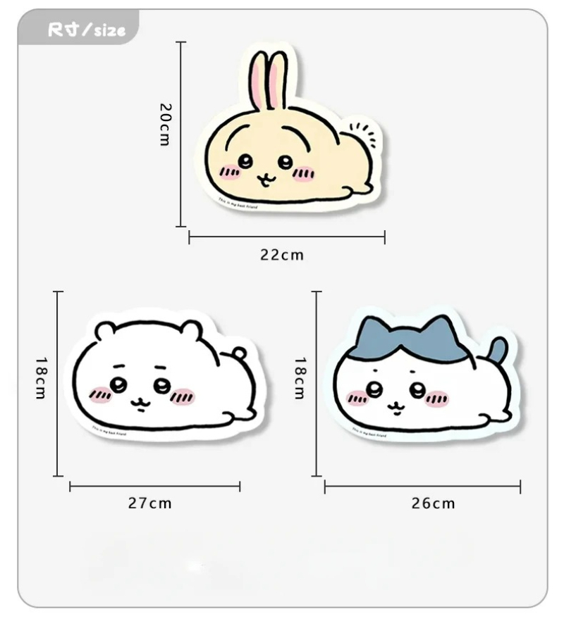 Chiikawa Cartoon Jiyi Usagi Ha - Desk Mat Leather ulasan dan harga