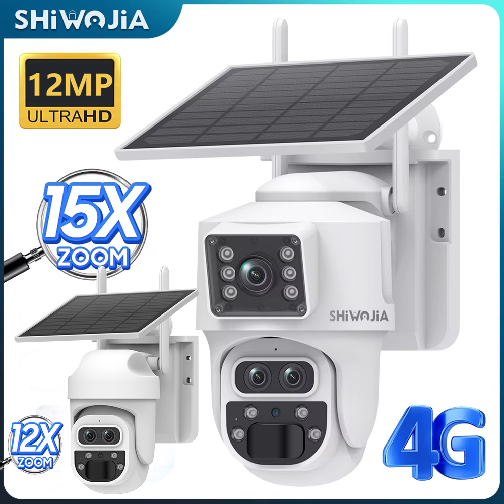 SHIWOJIA 12MP 6K 15X Zoom Sola - Home Office Zoom ulasan dan harga