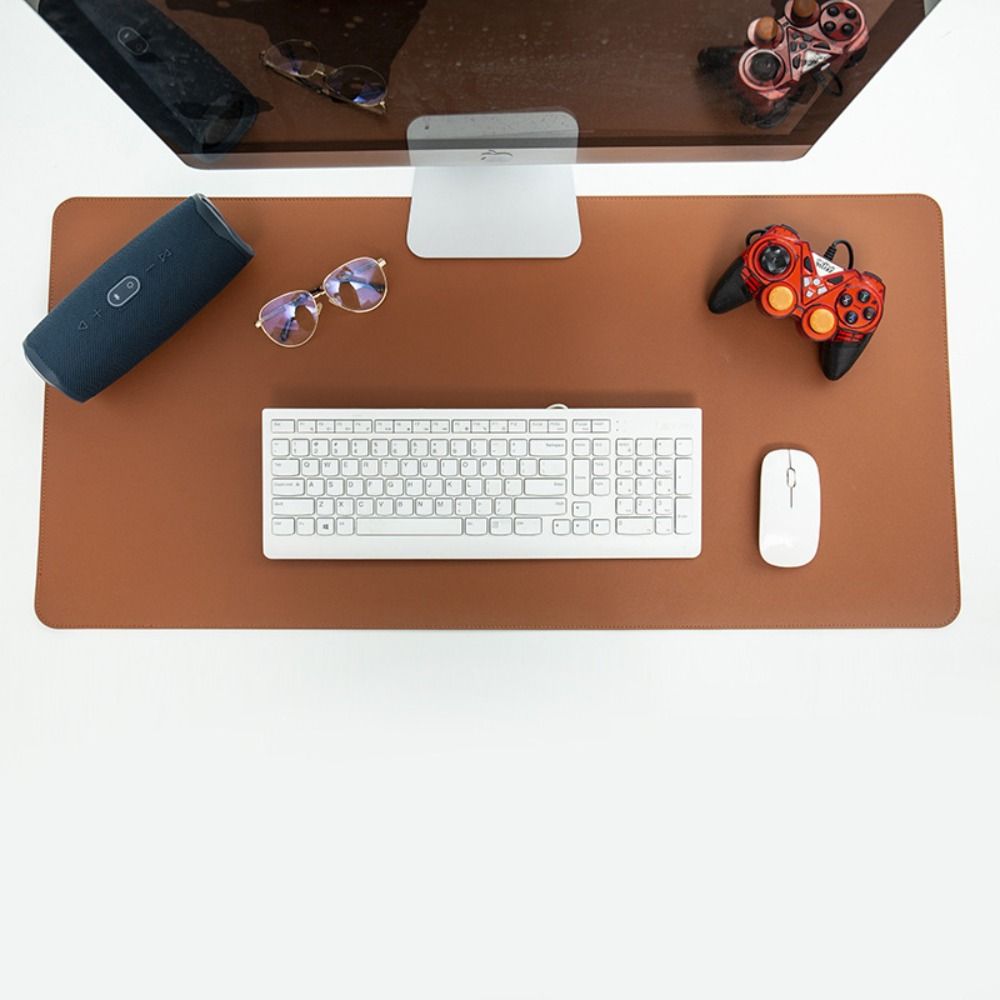 Color PU Leather Keyboard Pad  - Home Office Keyboard And Mouse ulasan dan harga