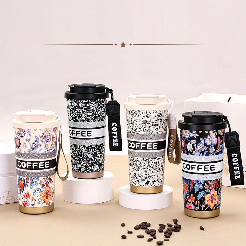 Steel Vacuum Straw Coffee Cup  - Home Office Hours ulasan dan harga