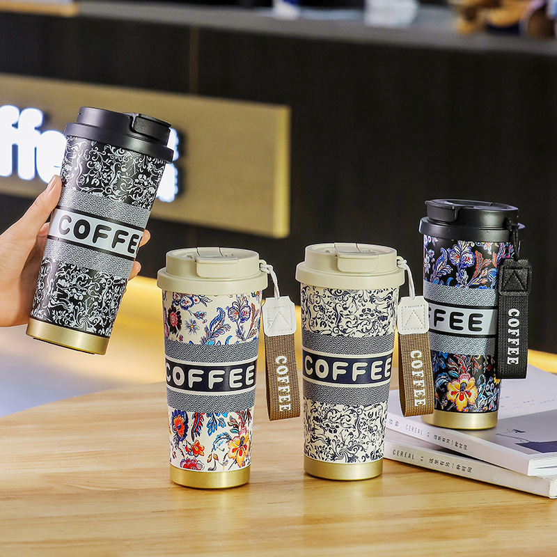 Steel Vacuum Straw Coffee Cup  - Home Office Hours ulasan dan harga