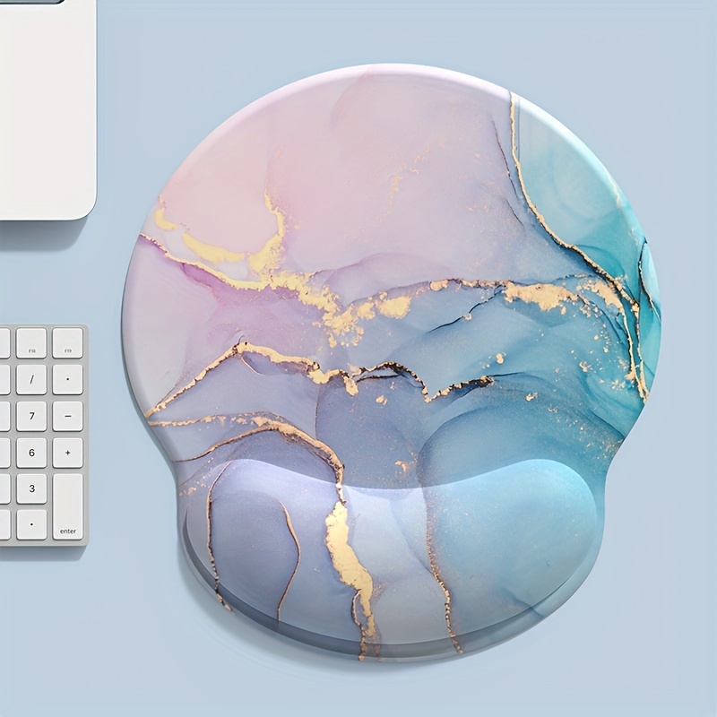 Powder Blue Gradient Marble Te - Wrist Rest Pad ulasan dan harga