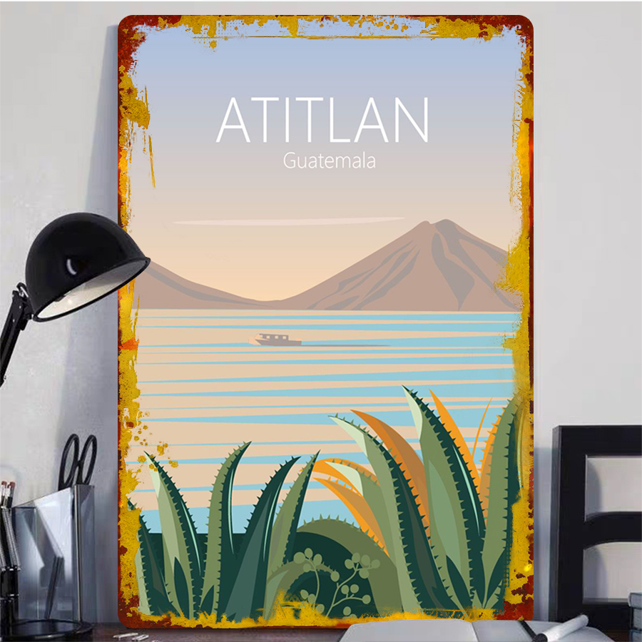 Vintage Atitlan Lake Guatemala - Home Office Guatemala ulasan dan harga