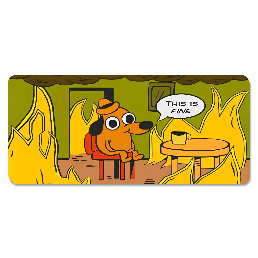 This Is Fine Dog Dachshund Mou - Home Office Keyboard And Mouse ulasan dan harga