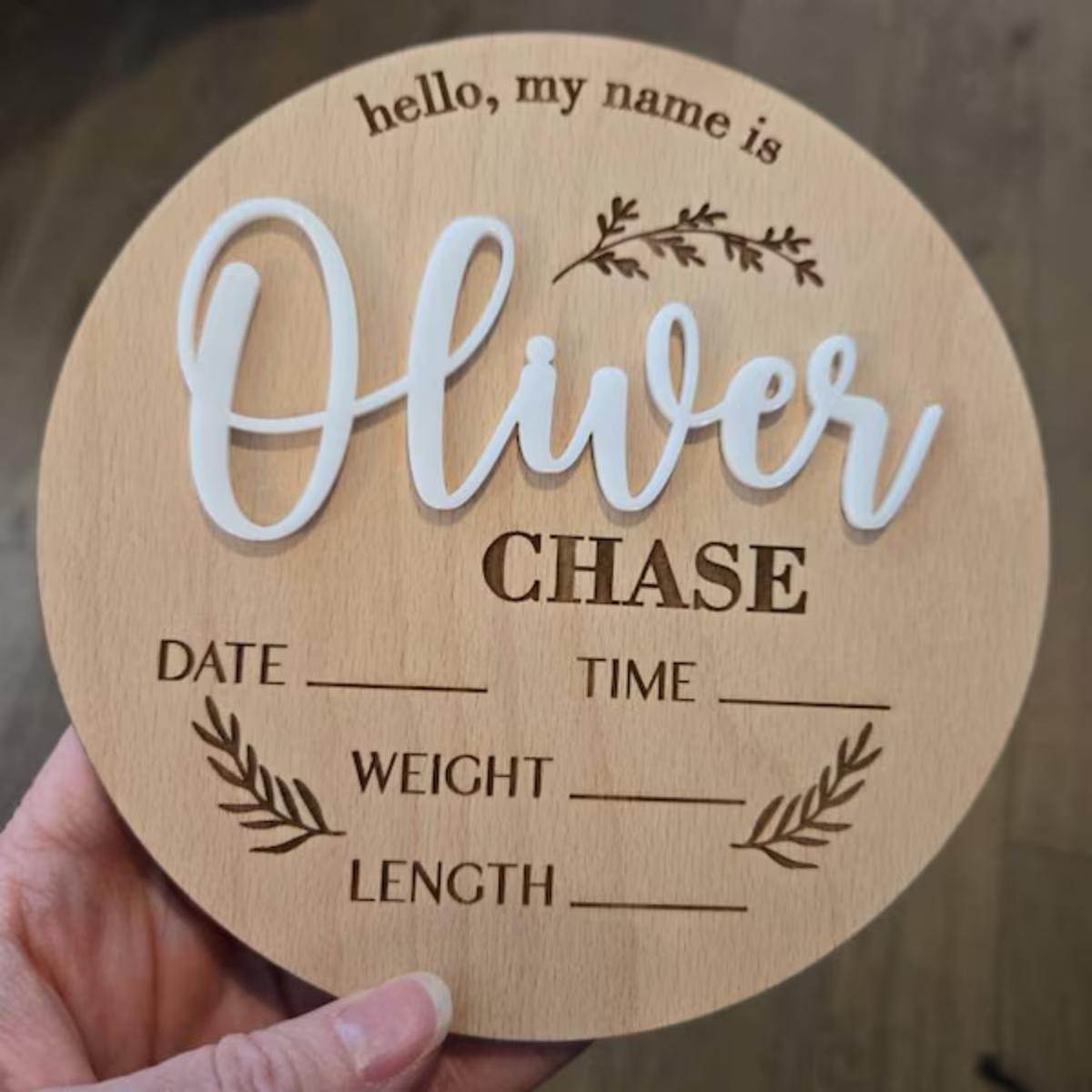 1Pc Custom Baby Announcement S - Home Office Design ulasan dan harga