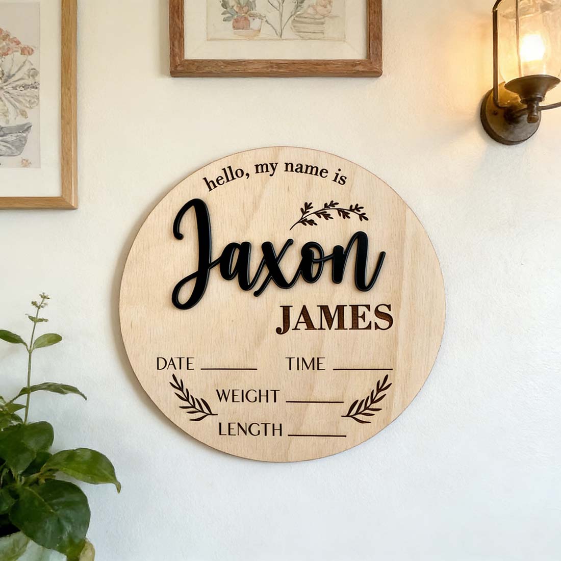1Pc Custom Baby Announcement S - Home Office Design ulasan dan harga