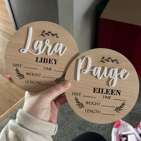 1Pc Custom Baby Announcement S - Home Office Design ulasan dan harga
