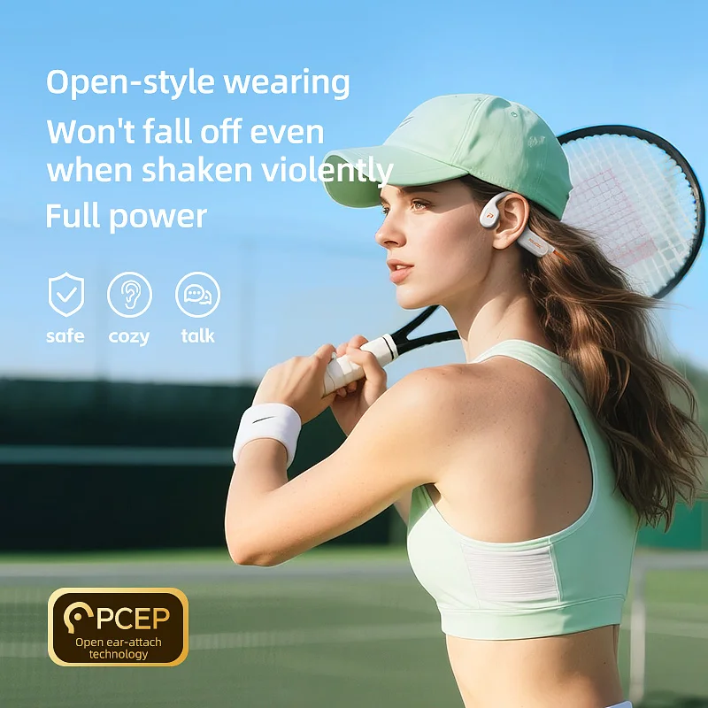 POLVCDG X9 Bone Conduction Ear - Home Office Headset ulasan dan harga