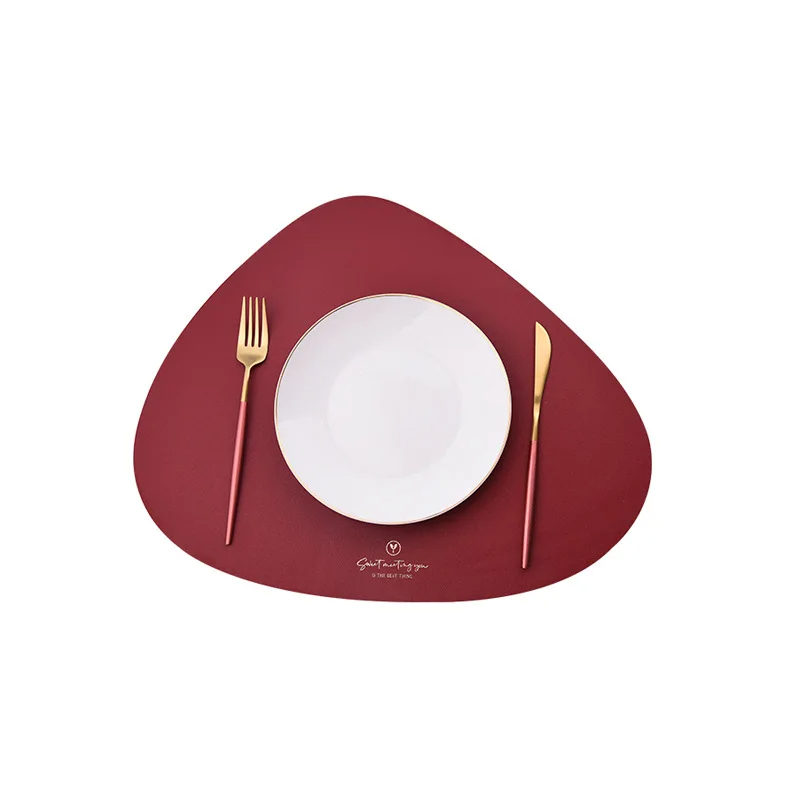 Irregular Leather Placemats an - Desk Mat Leather ulasan dan harga