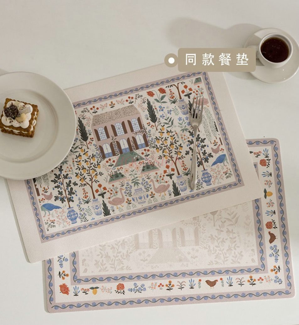 1pcs Middle aged pastoral leat - Desk Mat Leather ulasan dan harga