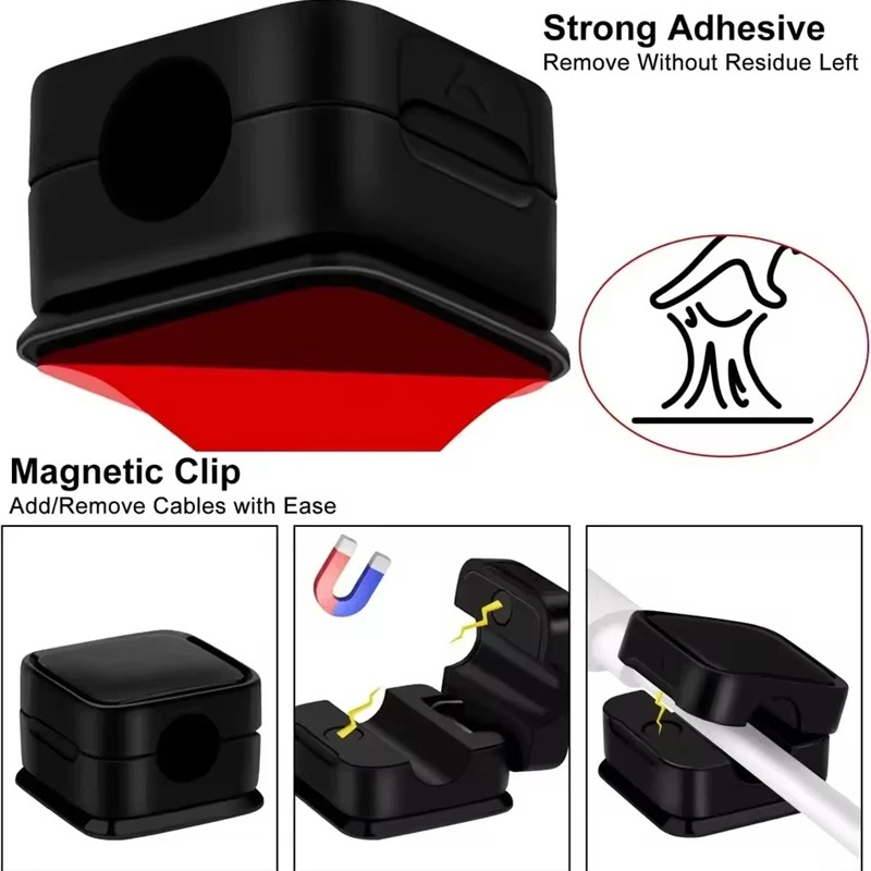 Magnetic Cable Clip Winder Hol - Home Office Jobs ulasan dan harga