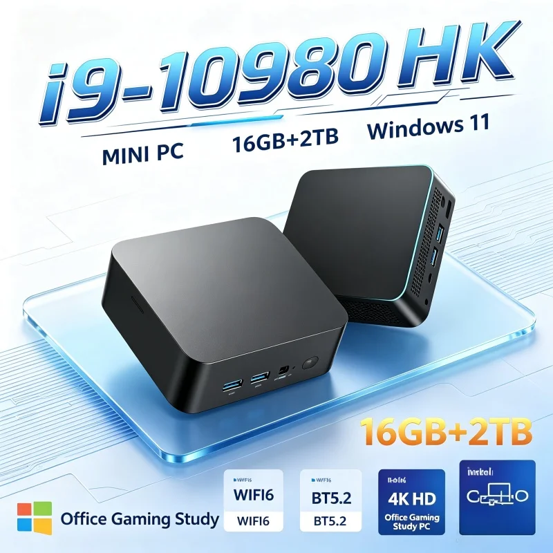 Mini PC Intel Core I9-10980HK  - Home Office Windows 11 ulasan dan harga