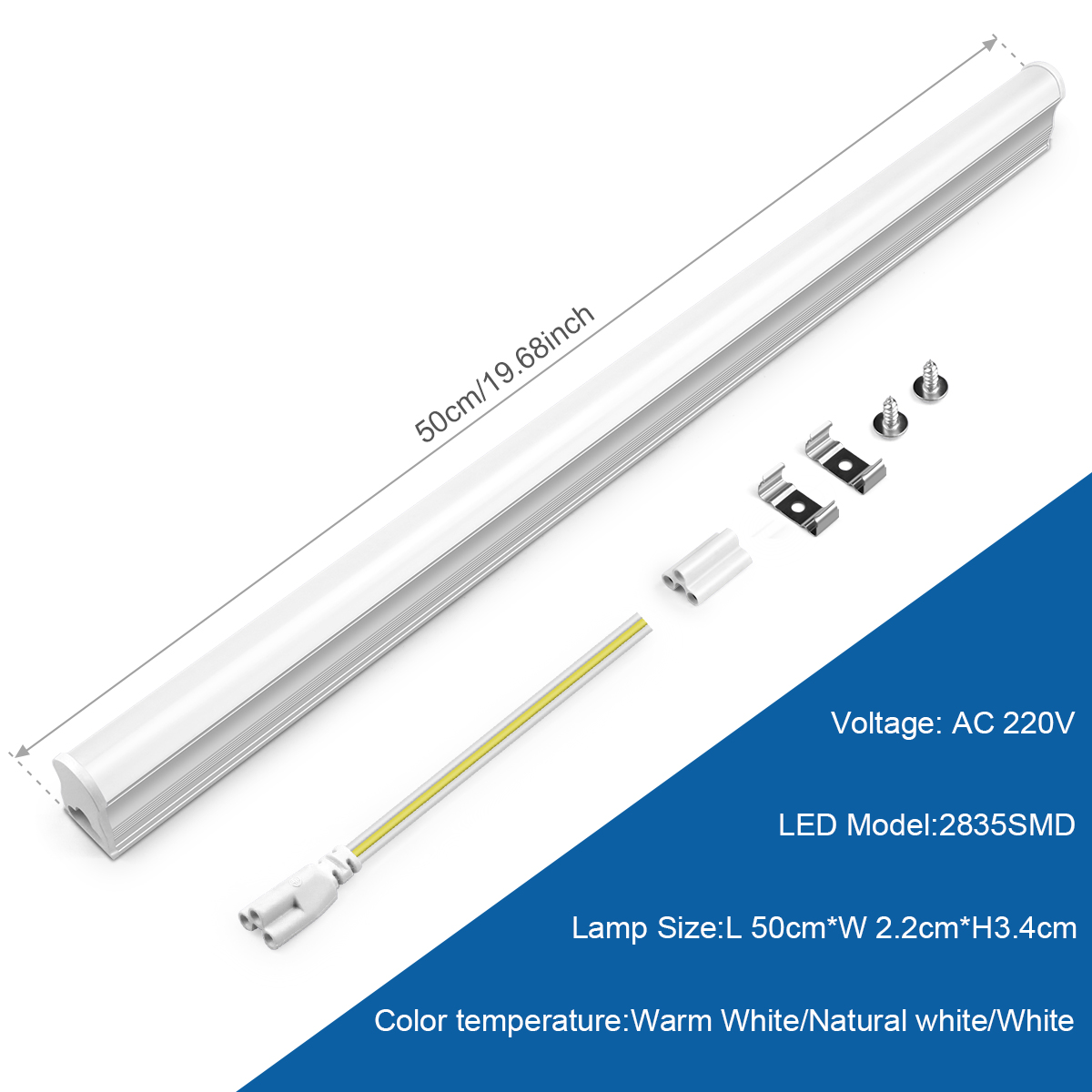 15W T5 LED Tube Light 50cm, En - Home Office Hours ulasan dan harga
