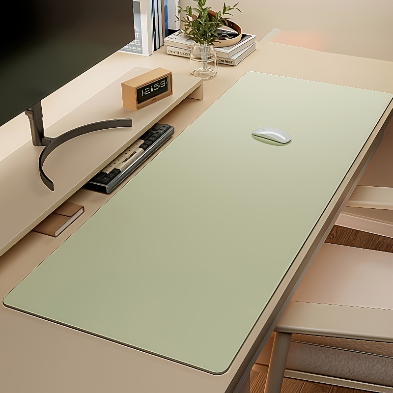 1pc Large Faux Leather Mouse P - Desk Mat Leather ulasan dan harga