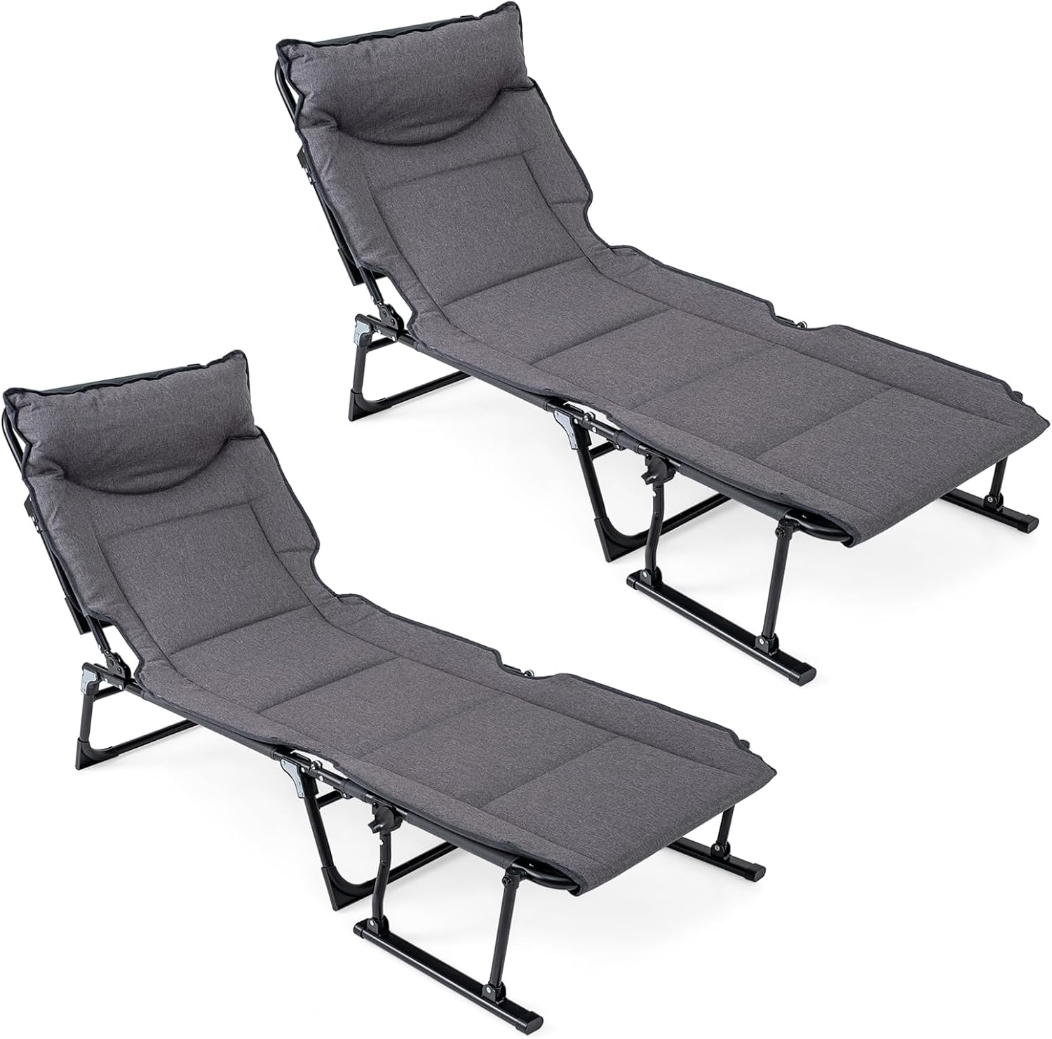 Folding Patio Lounge Chair Set - Home Office Headset ulasan dan harga