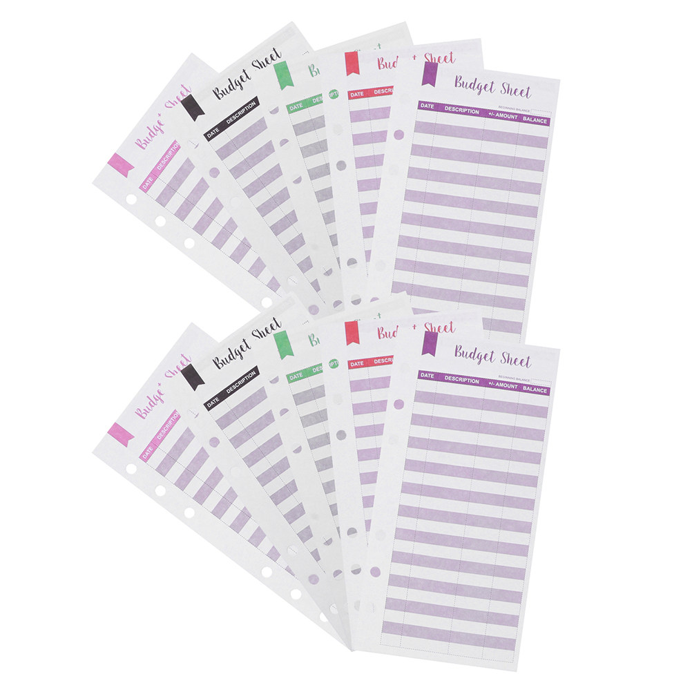 60Sheets Portable Budget Sheet - Home Office Budget ulasan dan harga