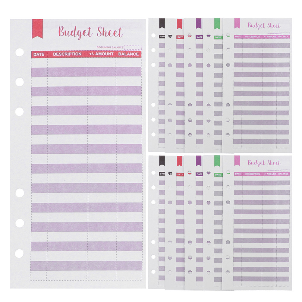 60Sheets Portable Budget Sheet - Home Office Budget ulasan dan harga