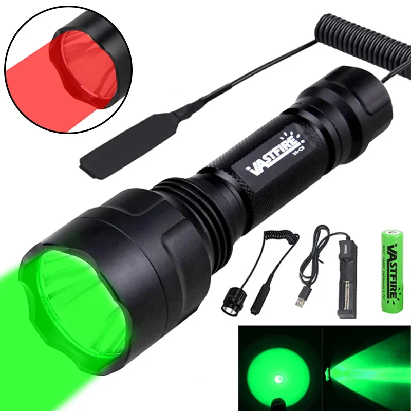 LED Tactical Hunting Flashligh - Zoom Lighting Kit ulasan dan harga