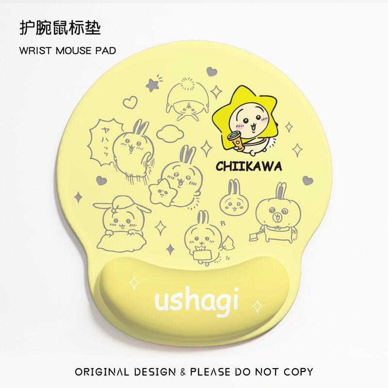 Anime Chiikawa Mouse Pad with  - Wrist Rest Pad ulasan dan harga