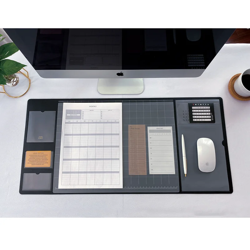 Portable Memo Pad Large Mouse  - Desk Mat Leather ulasan dan harga