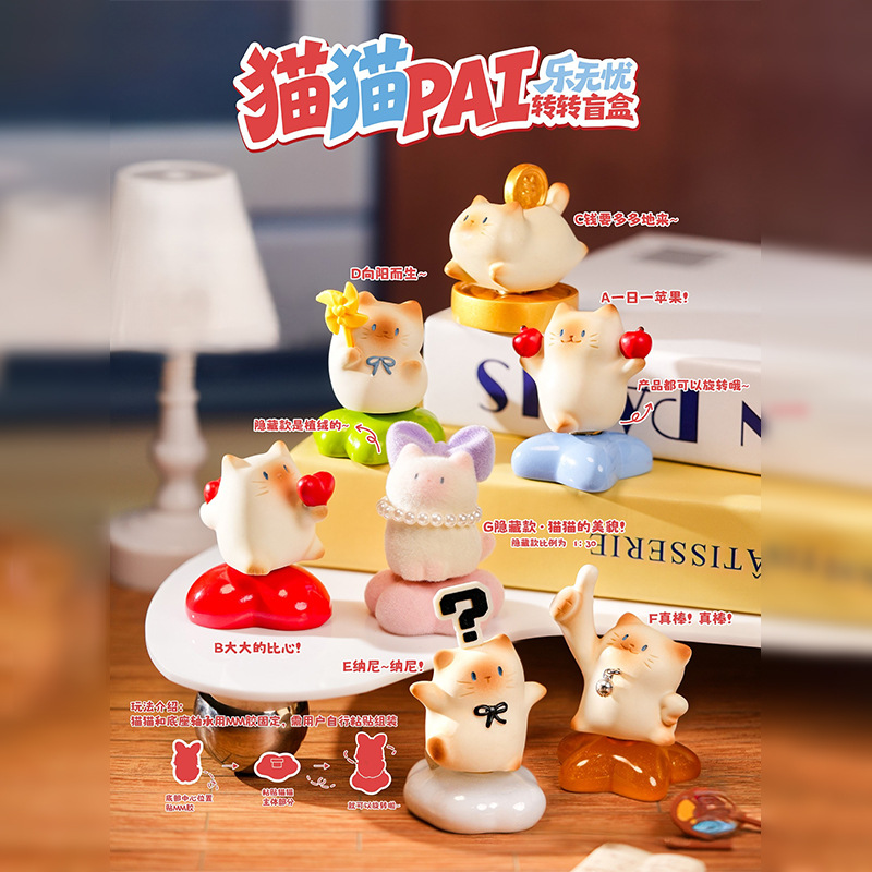 Cute Cartoon Cat Pai Blind Box - Home Office Romance Manga ulasan dan harga