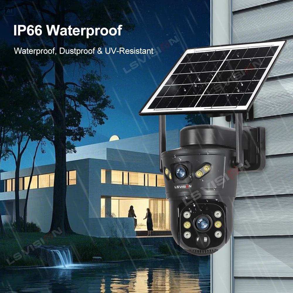 LS VISION 8MP 4G Solar Camera  - Home Office Zoom ulasan dan harga