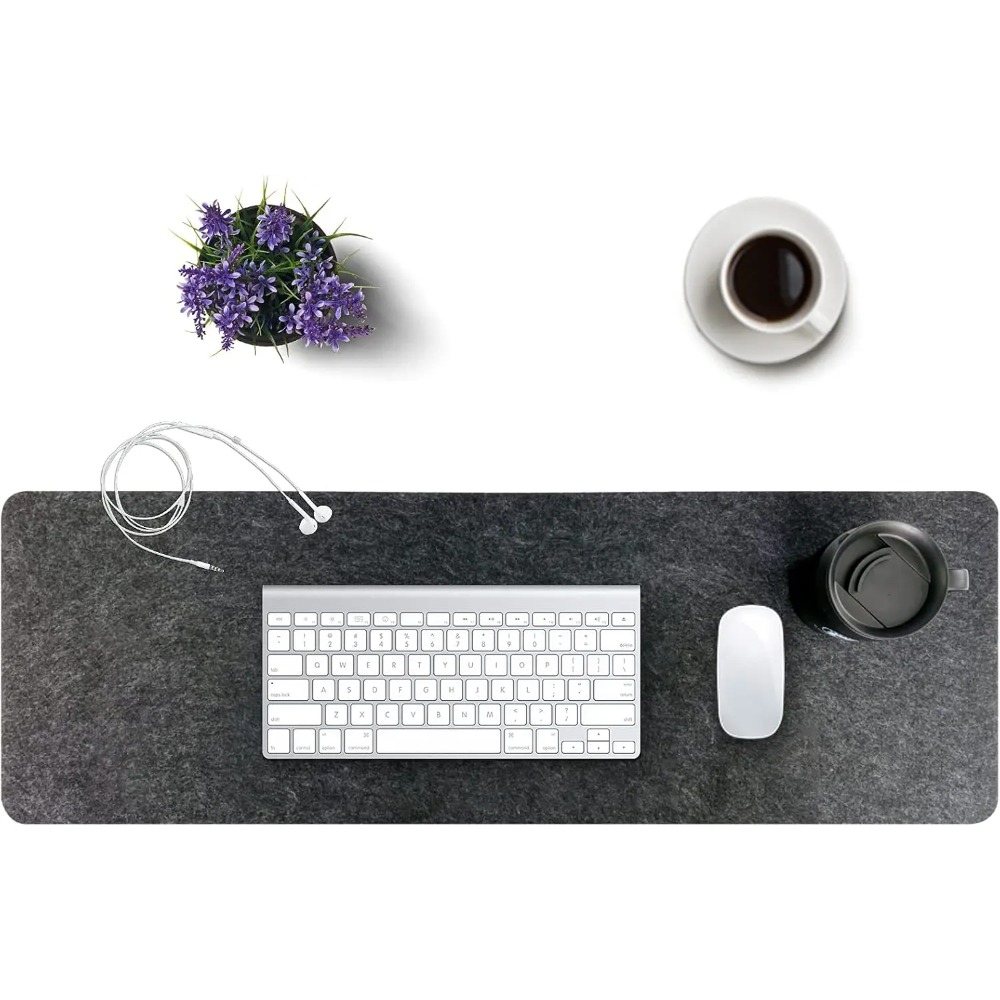 Felt Desk Mat Computer Mat for - Home Office Keyboard And Mouse ulasan dan harga