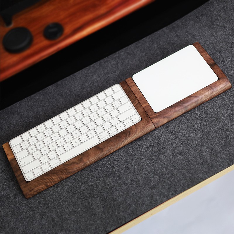 2 in 1 Walnut Solid Wooden Tra - Wrist Rest Pad ulasan dan harga