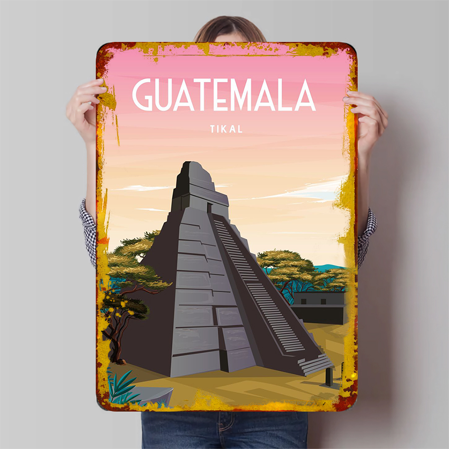 Guatemala Tikal Mayan Pyramid  - Home Office Guatemala ulasan dan harga