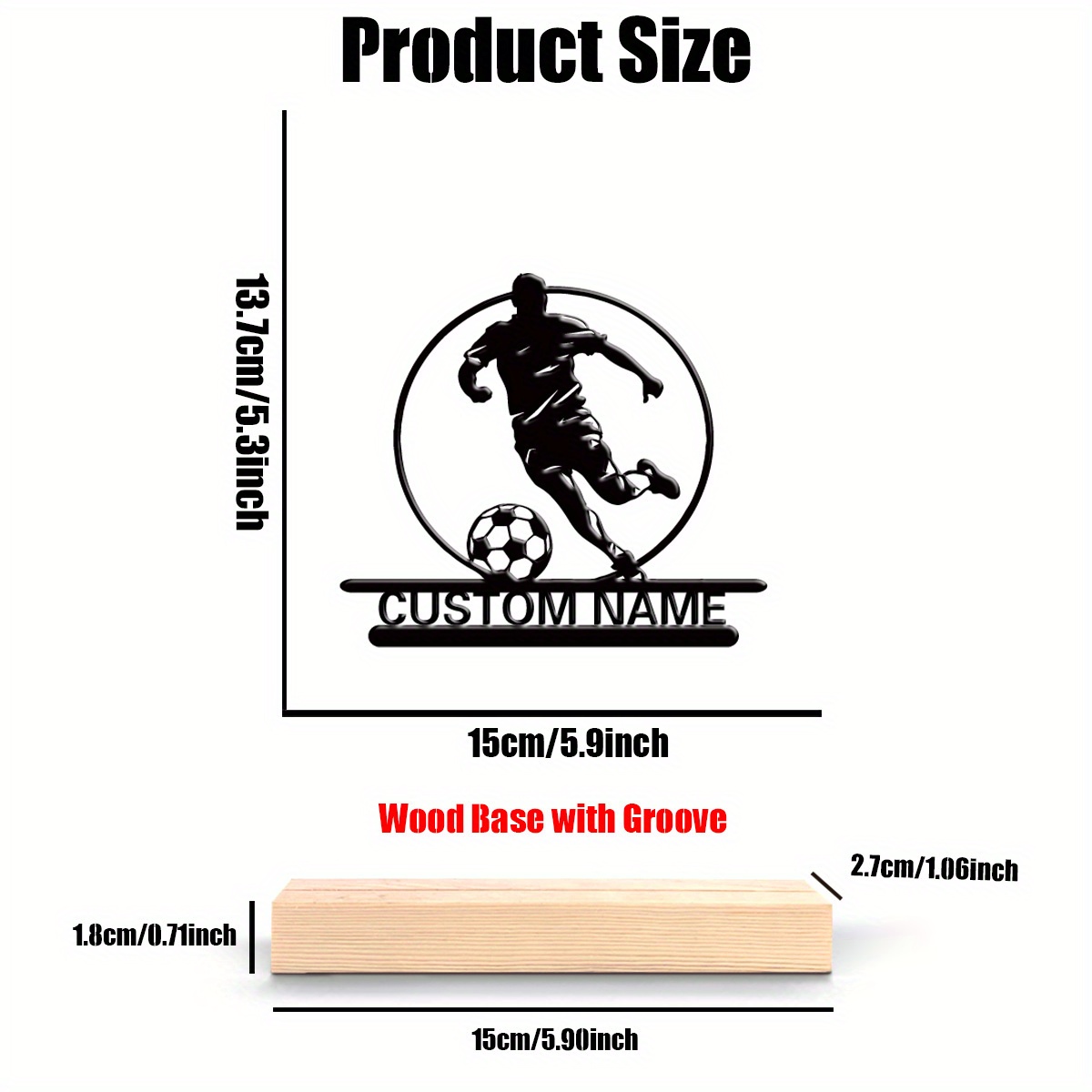 Custom Soccer Player Metal Sta - Home Office Design ulasan dan harga