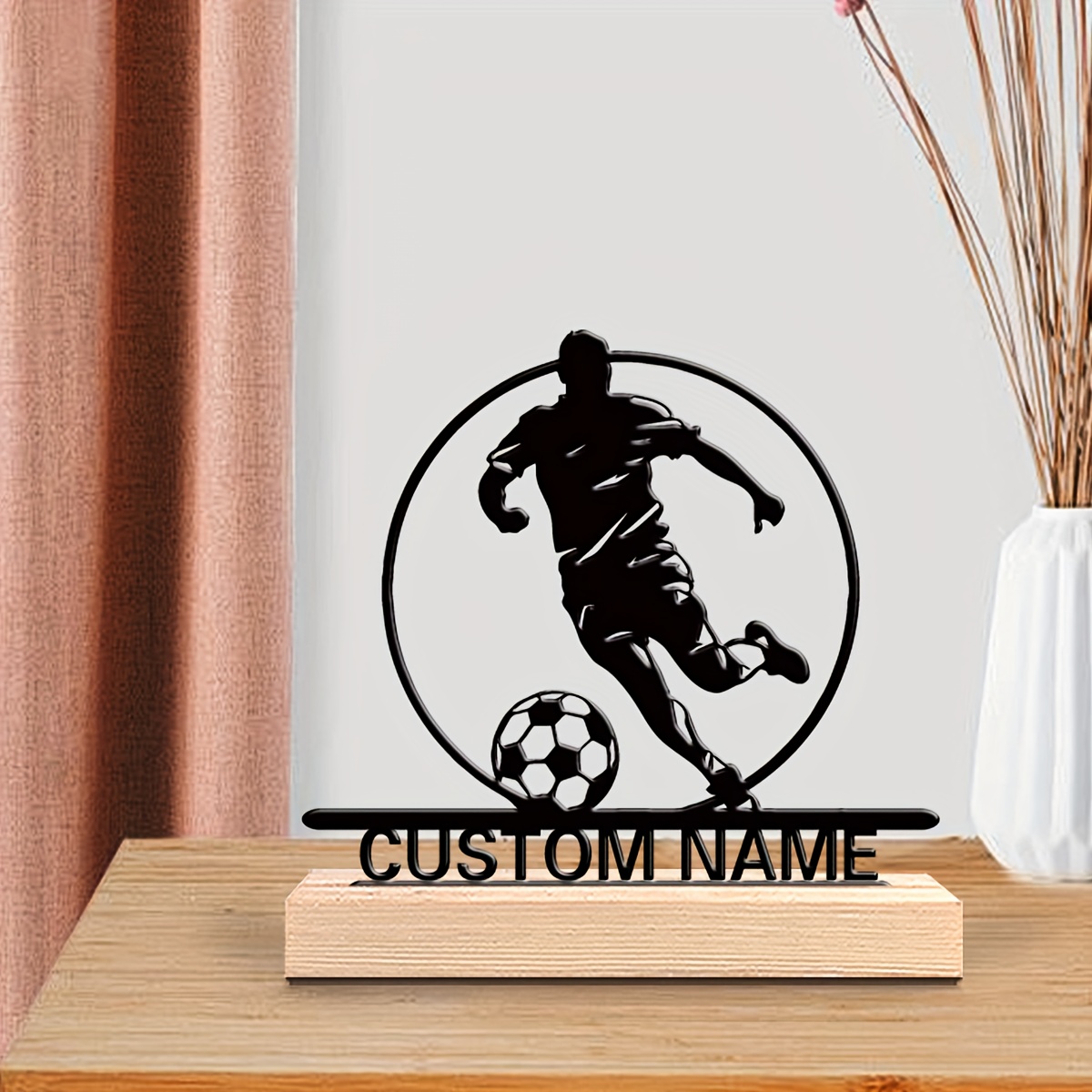 Custom Soccer Player Metal Sta - Home Office Design ulasan dan harga