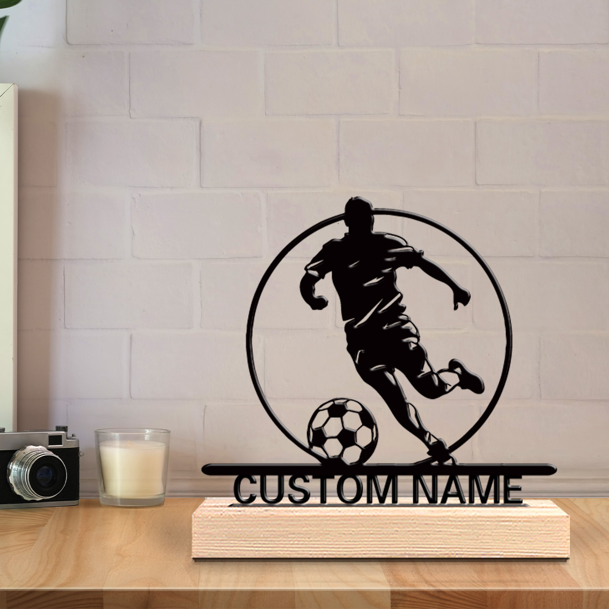 Custom Soccer Player Metal Sta - Home Office Design ulasan dan harga