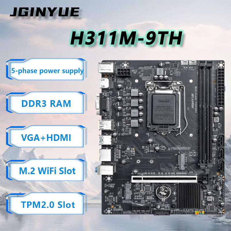 JGINYUE H110 Motherboard suppo - Home Office Budget ulasan dan harga