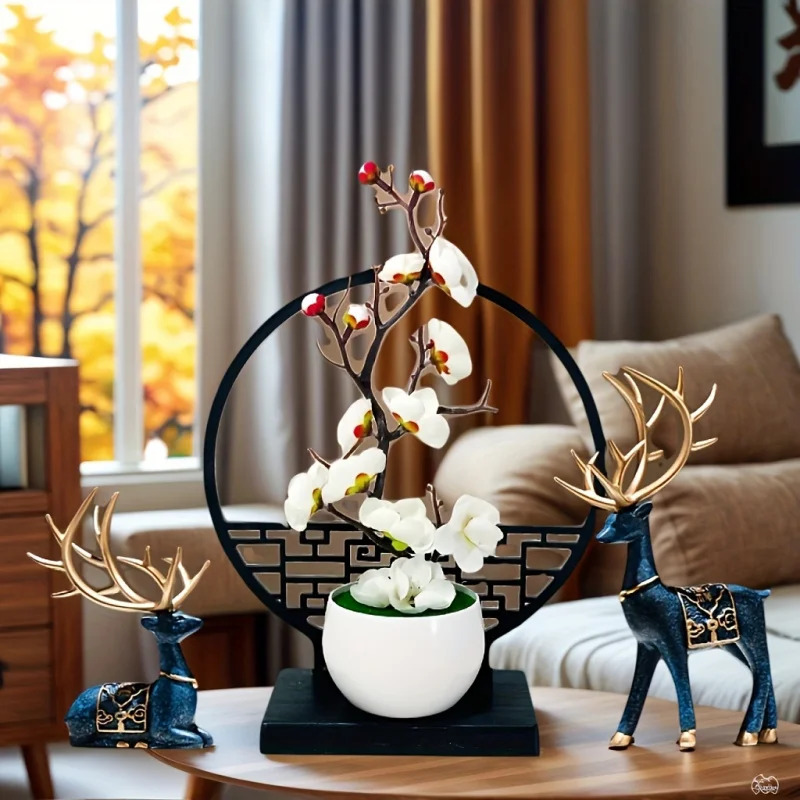 Chinese-Style Artificial Plum  - Home Office Headset ulasan dan harga