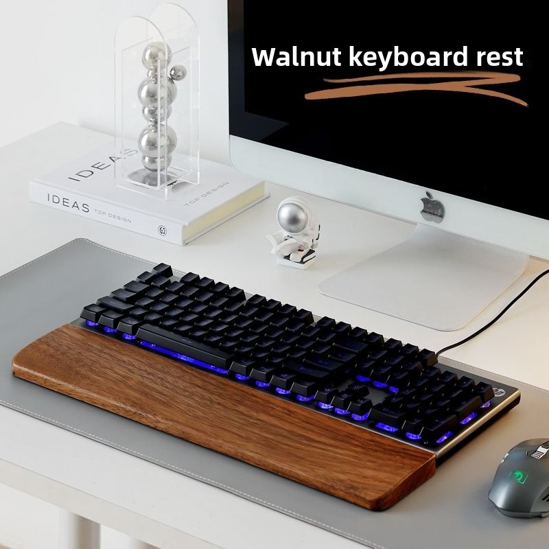 Solid Wood Keyboard Palm Rest  - Wrist Rest Pad ulasan dan harga
