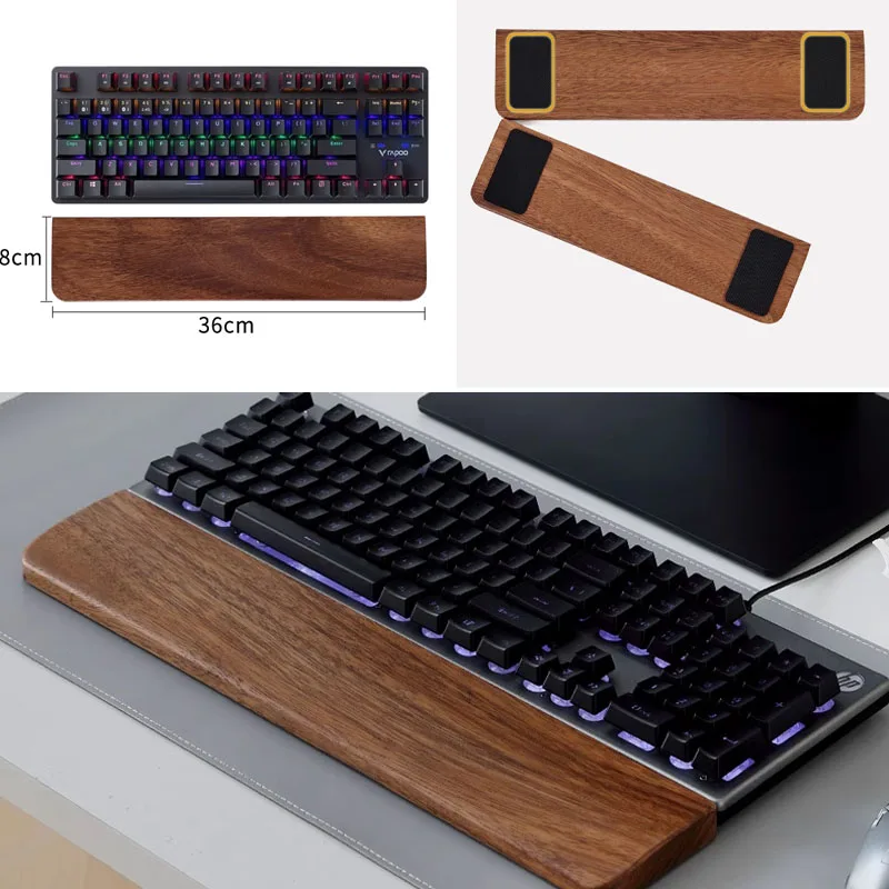 Solid Wood Keyboard Palm Rest  - Wrist Rest Pad ulasan dan harga