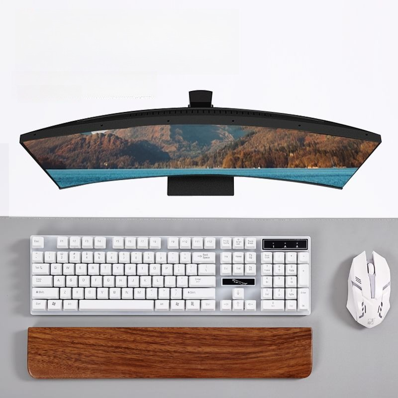 Solid Wood Keyboard Palm Rest  - Wrist Rest Pad ulasan dan harga