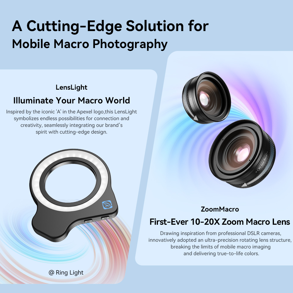 APEXEL 10-20X Adjustable Zoom  - Zoom Lighting Kit ulasan dan harga