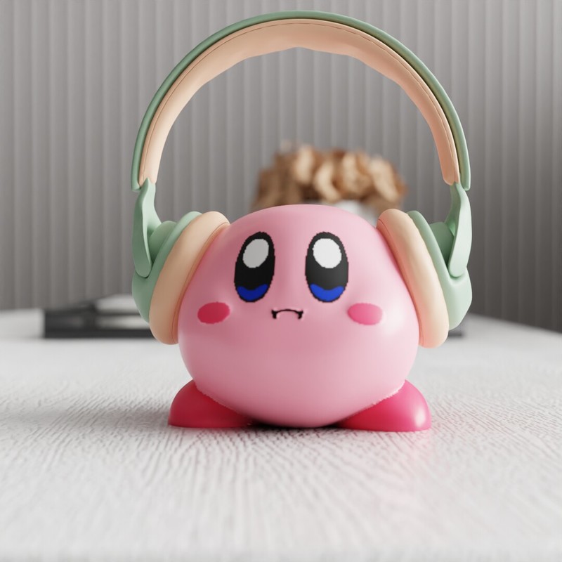 MSKA Headphone Stand Kirby Cut - Home Office Headset ulasan dan harga