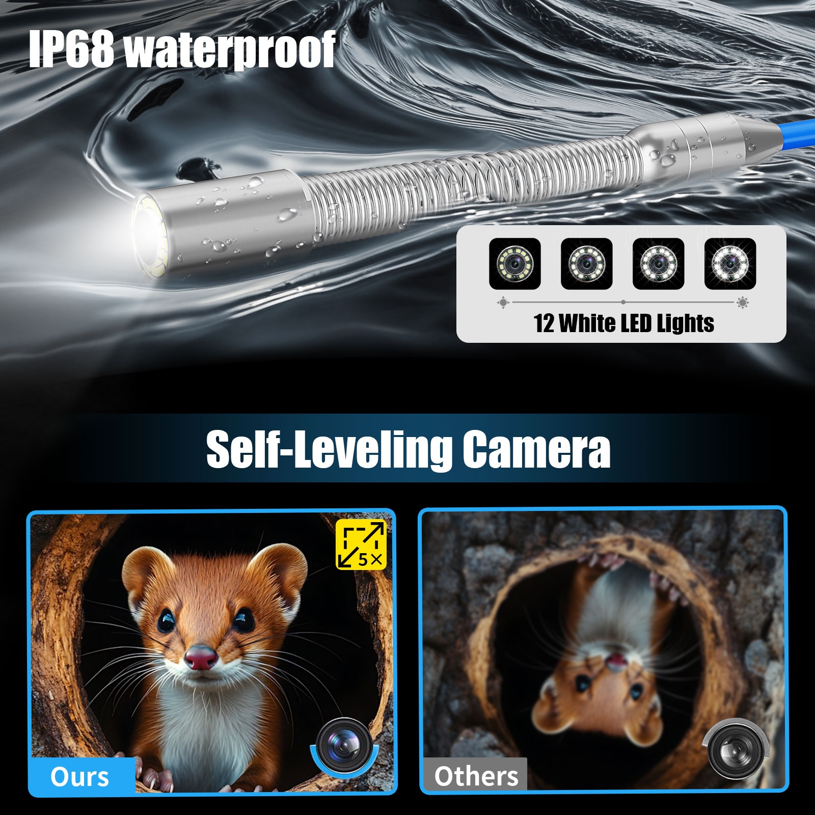 Sewer Inspection Camera -512Hz - Home Office Zoom ulasan dan harga