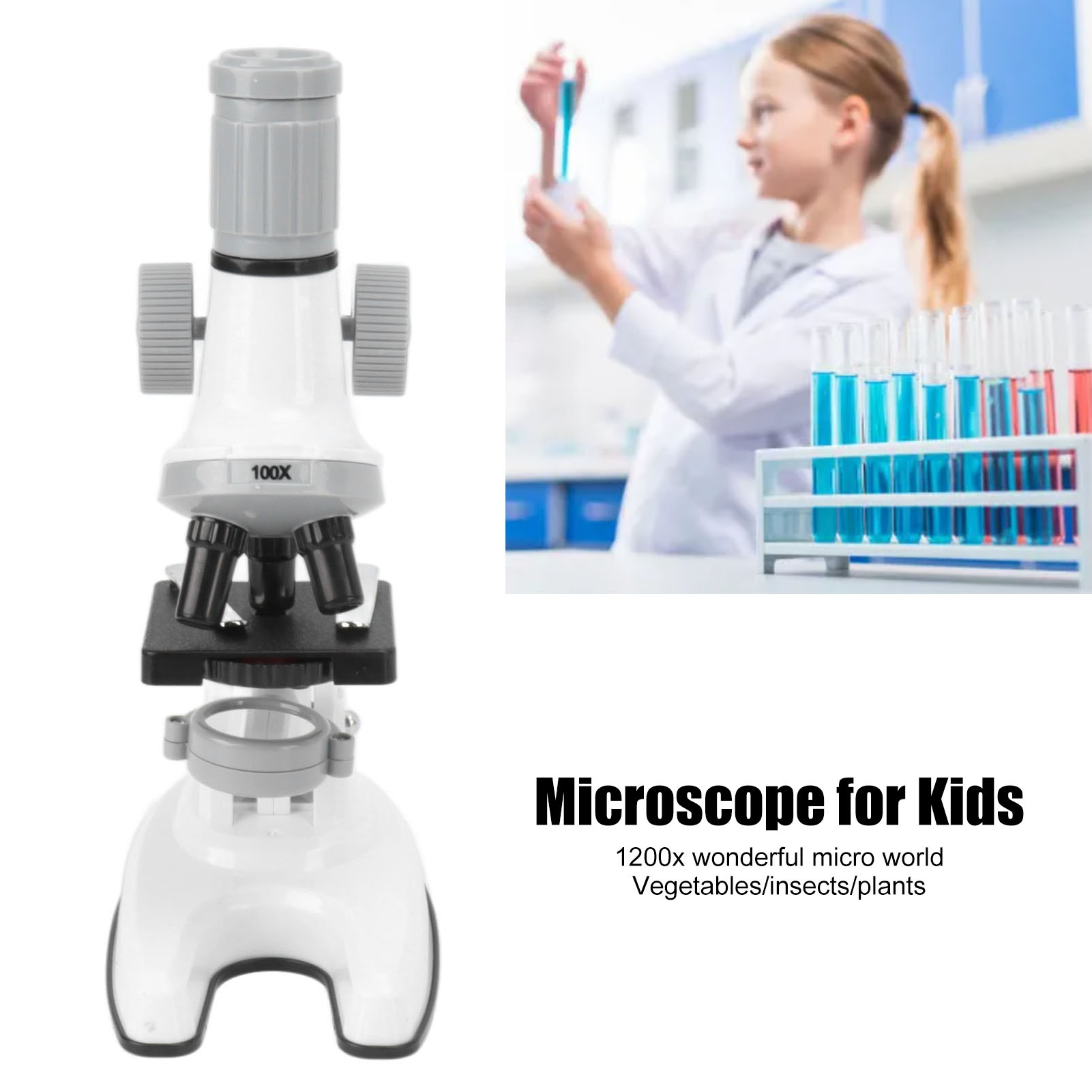 Microscope for Kids 100X 600X  - Zoom Lighting Kit ulasan dan harga