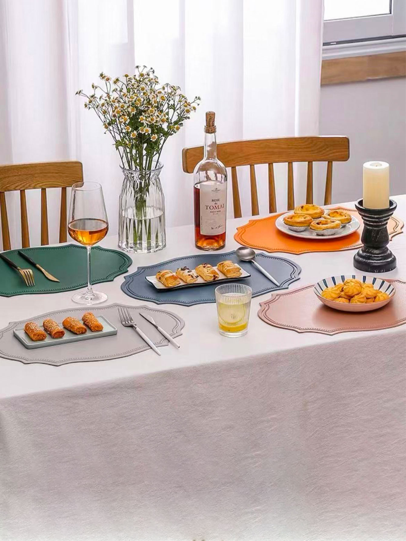 Leather Placemat Ins Style Din - Desk Mat Leather ulasan dan harga