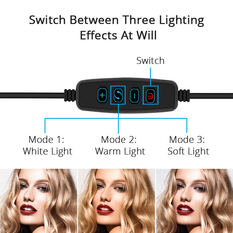 LED Ring Light With Clip On La - Zoom Lighting Kit ulasan dan harga