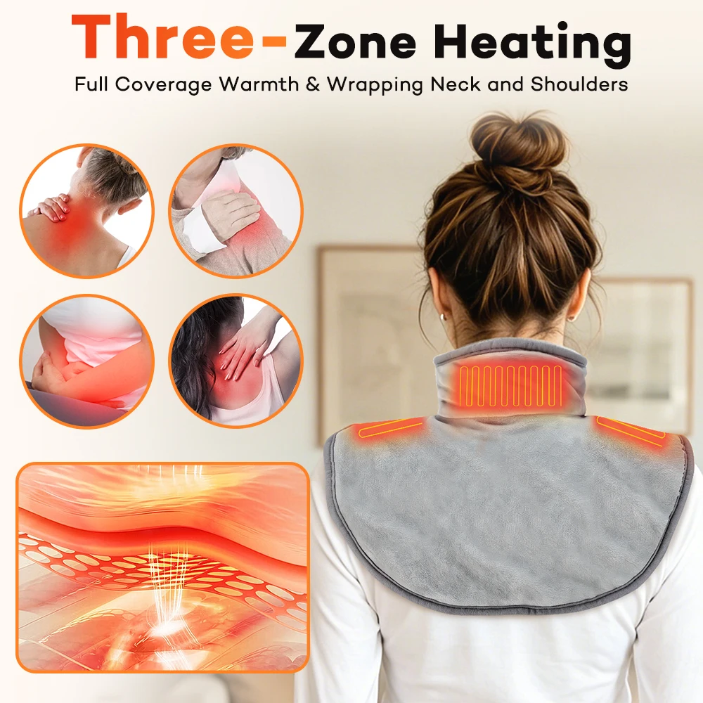 USB Heated Shawl with 3 Heat S - Home Office Hours ulasan dan harga