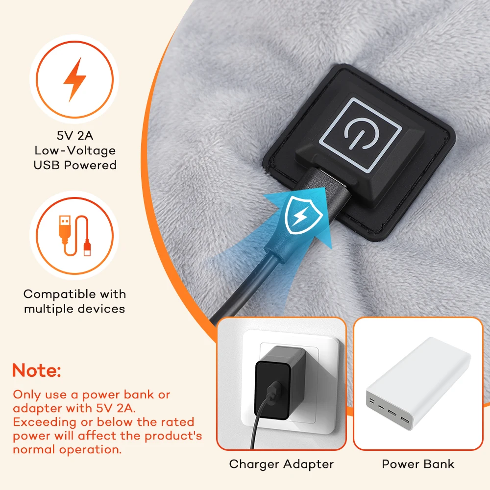 USB Heated Shawl with 3 Heat S - Home Office Hours ulasan dan harga
